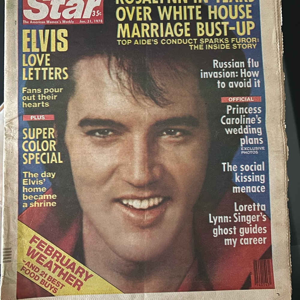 Elvis Presley Vintage Star Magazine Cover 1978
